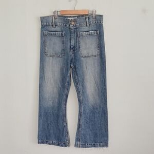 The Great Women's Medium Wash Denim Wide Leg Jeans Size 25